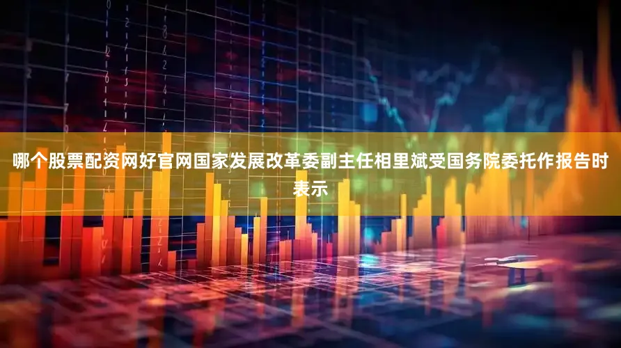 哪个股票配资网好官网国家发展改革委副主任相里斌受国务院委托作报告时表示