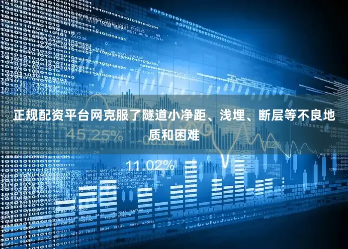 正规配资平台网克服了隧道小净距、浅埋、断层等不良地质和困难