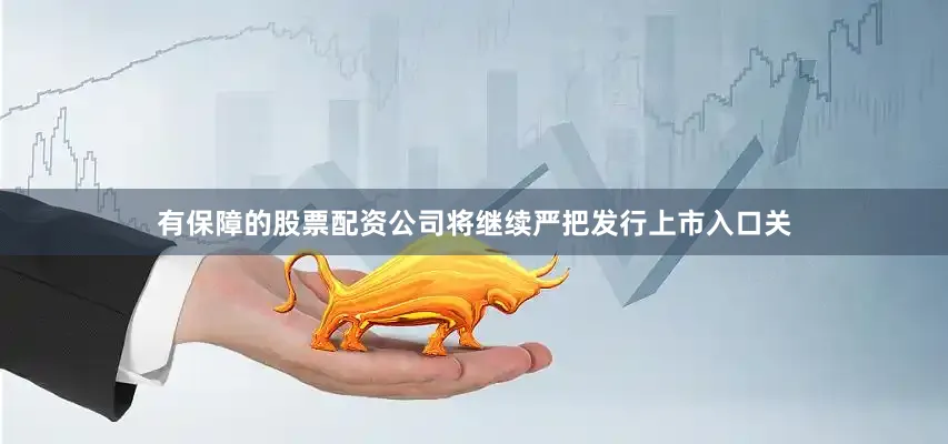 有保障的股票配资公司将继续严把发行上市入口关