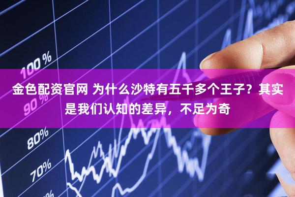 金色配资官网 为什么沙特有五千多个王子？其实是我们认知的差异，不足为奇